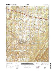Berlin Pennsylvania Current topographic map, 1:24000 scale, 7.5 X 7.5 Minute, Year 2016