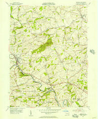 Bernville Pennsylvania Historical topographic map, 1:24000 scale, 7.5 X 7.5 Minute, Year 1955