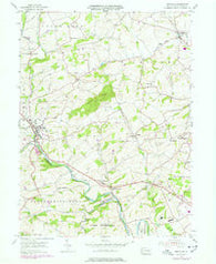 Bernville Pennsylvania Historical topographic map, 1:24000 scale, 7.5 X 7.5 Minute, Year 1955