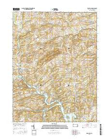 Bernville Pennsylvania Current topographic map, 1:24000 scale, 7.5 X 7.5 Minute, Year 2016