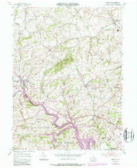 Bernville Pennsylvania Historical topographic map, 1:24000 scale, 7.5 X 7.5 Minute, Year 1955