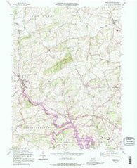 Bernville Pennsylvania Historical topographic map, 1:24000 scale, 7.5 X 7.5 Minute, Year 1992