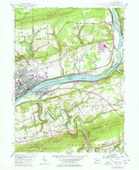 Berwick Pennsylvania Historical topographic map, 1:24000 scale, 7.5 X 7.5 Minute, Year 1955