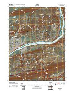 Berwick Pennsylvania Historical topographic map, 1:24000 scale, 7.5 X 7.5 Minute, Year 2010