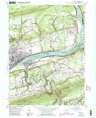 Berwick Pennsylvania Historical topographic map, 1:24000 scale, 7.5 X 7.5 Minute, Year 1955