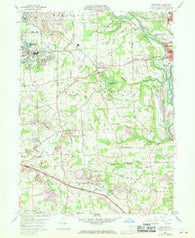 Bessemer Pennsylvania Historical topographic map, 1:24000 scale, 7.5 X 7.5 Minute, Year 1958