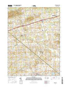 Bethel Pennsylvania Current topographic map, 1:24000 scale, 7.5 X 7.5 Minute, Year 2016