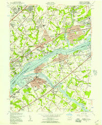 Beverly New Jersey Historical topographic map, 1:24000 scale, 7.5 X 7.5 Minute, Year 1955