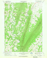Big Cove Tannery Pennsylvania Historical topographic map, 1:24000 scale, 7.5 X 7.5 Minute, Year 1967