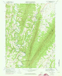 Big Cove Tannery Pennsylvania Historical topographic map, 1:24000 scale, 7.5 X 7.5 Minute, Year 1967