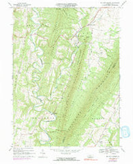 Big Cove Tannery Pennsylvania Historical topographic map, 1:24000 scale, 7.5 X 7.5 Minute, Year 1967