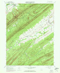 Blain Pennsylvania Historical topographic map, 1:24000 scale, 7.5 X 7.5 Minute, Year 1960