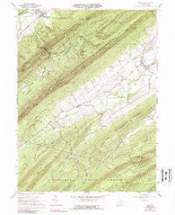 Blain Pennsylvania Historical topographic map, 1:24000 scale, 7.5 X 7.5 Minute, Year 1960