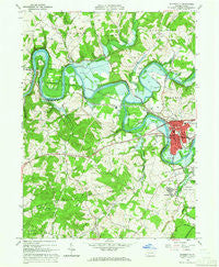 Blairsville Pennsylvania Historical topographic map, 1:24000 scale, 7.5 X 7.5 Minute, Year 1964