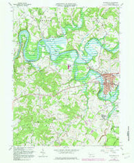 Blairsville Pennsylvania Historical topographic map, 1:24000 scale, 7.5 X 7.5 Minute, Year 1964