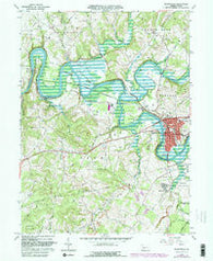 Blairsville Pennsylvania Historical topographic map, 1:24000 scale, 7.5 X 7.5 Minute, Year 1964