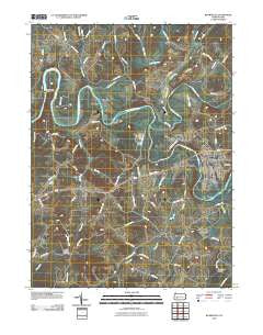 Blairsville Pennsylvania Historical topographic map, 1:24000 scale, 7.5 X 7.5 Minute, Year 2010