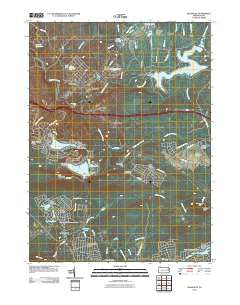 Blakeslee Pennsylvania Historical topographic map, 1:24000 scale, 7.5 X 7.5 Minute, Year 2010