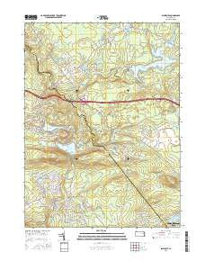 Blakeslee Pennsylvania Current topographic map, 1:24000 scale, 7.5 X 7.5 Minute, Year 2016