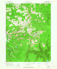 Blandburg Pennsylvania Historical topographic map, 1:24000 scale, 7.5 X 7.5 Minute, Year 1963
