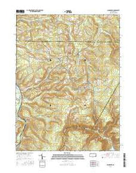 Blandburg Pennsylvania Current topographic map, 1:24000 scale, 7.5 X 7.5 Minute, Year 2016