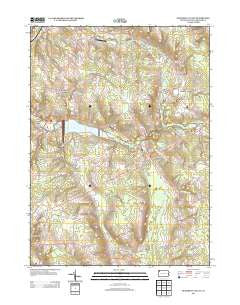 Blooming Valley Pennsylvania Historical topographic map, 1:24000 scale, 7.5 X 7.5 Minute, Year 2013