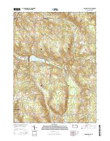 Blooming Valley Pennsylvania Current topographic map, 1:24000 scale, 7.5 X 7.5 Minute, Year 2016
