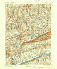 Bloomsburg Pennsylvania Historical topographic map, 1:62500 scale, 15 X 15 Minute, Year 1894
