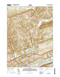 Bloomsburg Pennsylvania Current topographic map, 1:24000 scale, 7.5 X 7.5 Minute, Year 2016