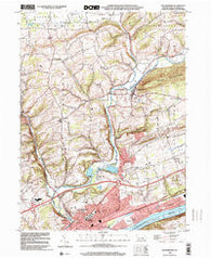 Bloomsburg Pennsylvania Historical topographic map, 1:24000 scale, 7.5 X 7.5 Minute, Year 1999