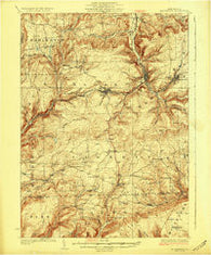 Blossburg Pennsylvania Historical topographic map, 1:62500 scale, 15 X 15 Minute, Year 1927