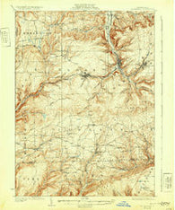 Blossburg Pennsylvania Historical topographic map, 1:62500 scale, 15 X 15 Minute, Year 1927