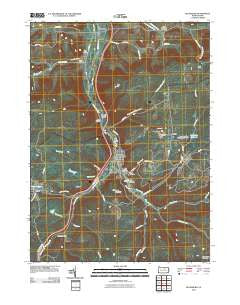 Blossburg Pennsylvania Historical topographic map, 1:24000 scale, 7.5 X 7.5 Minute, Year 2010