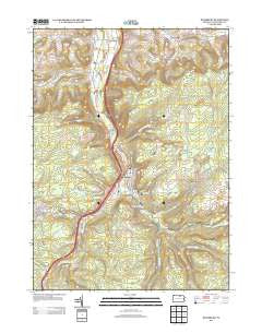 Blossburg Pennsylvania Historical topographic map, 1:24000 scale, 7.5 X 7.5 Minute, Year 2013