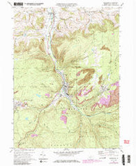 Blossburg Pennsylvania Historical topographic map, 1:24000 scale, 7.5 X 7.5 Minute, Year 1970
