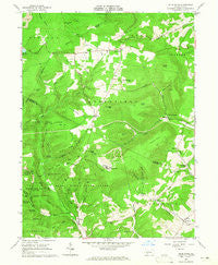 Blue Knob Pennsylvania Historical topographic map, 1:24000 scale, 7.5 X 7.5 Minute, Year 1963