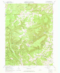 Blue Knob Pennsylvania Historical topographic map, 1:24000 scale, 7.5 X 7.5 Minute, Year 1963