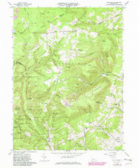 Blue Knob Pennsylvania Historical topographic map, 1:24000 scale, 7.5 X 7.5 Minute, Year 1963