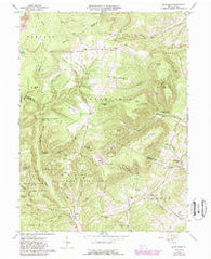 Blue Knob Pennsylvania Historical topographic map, 1:24000 scale, 7.5 X 7.5 Minute, Year 1963