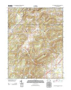 Blue Ridge Summit Pennsylvania Historical topographic map, 1:24000 scale, 7.5 X 7.5 Minute, Year 2013
