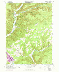 Bodines Pennsylvania Historical topographic map, 1:24000 scale, 7.5 X 7.5 Minute, Year 1965