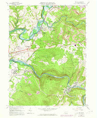 Bolivar Pennsylvania Historical topographic map, 1:24000 scale, 7.5 X 7.5 Minute, Year 1964