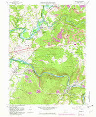 Bolivar Pennsylvania Historical topographic map, 1:24000 scale, 7.5 X 7.5 Minute, Year 1964