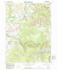 Bolivar Pennsylvania Historical topographic map, 1:24000 scale, 7.5 X 7.5 Minute, Year 1964