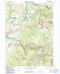 Bolivar Pennsylvania Historical topographic map, 1:24000 scale, 7.5 X 7.5 Minute, Year 1964