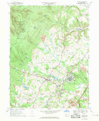 Boswell Pennsylvania Historical topographic map, 1:24000 scale, 7.5 X 7.5 Minute, Year 1967