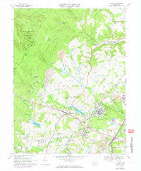 Boswell Pennsylvania Historical topographic map, 1:24000 scale, 7.5 X 7.5 Minute, Year 1967