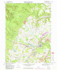Boswell Pennsylvania Historical topographic map, 1:24000 scale, 7.5 X 7.5 Minute, Year 1967