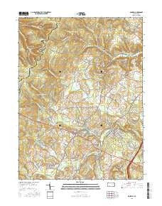 Boswell Pennsylvania Current topographic map, 1:24000 scale, 7.5 X 7.5 Minute, Year 2016