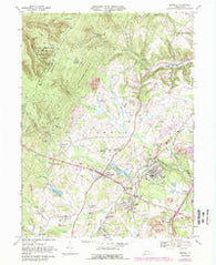 Boswell Pennsylvania Historical topographic map, 1:24000 scale, 7.5 X 7.5 Minute, Year 1967